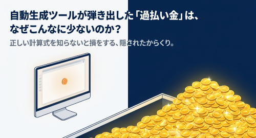 AIが作った過払い金計算書の注意点