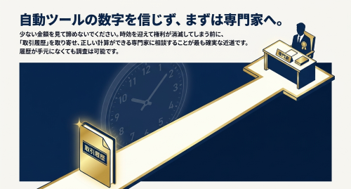 AI過払い金計算書を信じず専門家へ相談